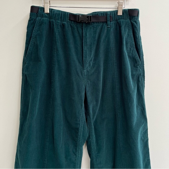North Face Women's Cord Easy Pants Corduroy Wide Leg Crop Ponderosa Green Large - Picture 6 of 16